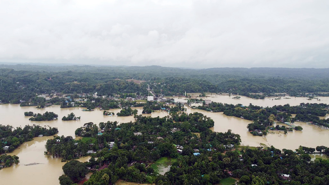 চতুর্থবারের মতো বন্যার কবলে বাঘাইছড়ি